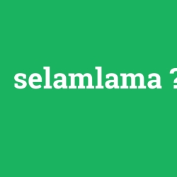selamlama