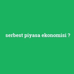 serbest piyasa ekonomisi