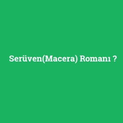 Serüven(Macera) Romanı