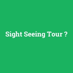 Sight Seeing Tour foto galeri