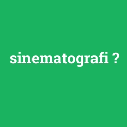 sinematografi