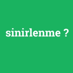 sinirlenme
