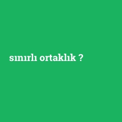 sınırlı ortaklık