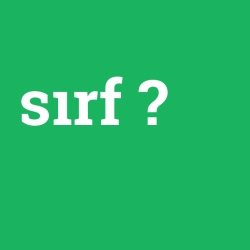 sırf