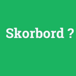 Skorbord