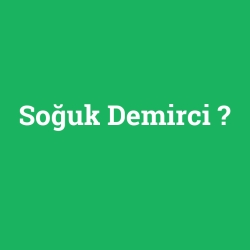 Soğuk Demirci