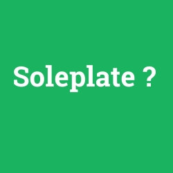 Soleplate