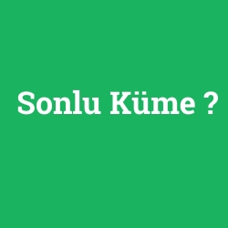 Sonlu Küme