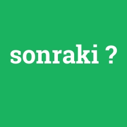 sonraki
