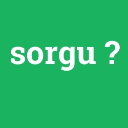 sorgu foto galeri