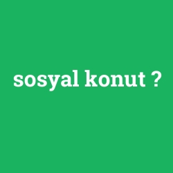 sosyal konut