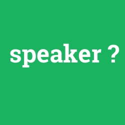 Speaker