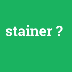 stainer, stainer nedir ,stainer ne demek