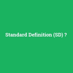 Standard Definition (SD) foto galeri