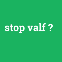 stop valf