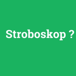Stroboskop foto galeri