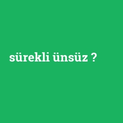 sürekli ünsüz