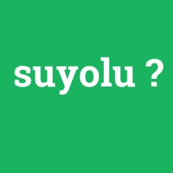 suyolu