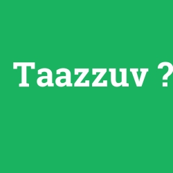 Taazzuv