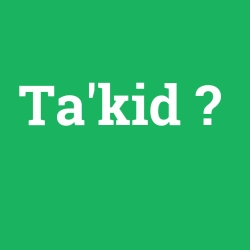 Ta'kid