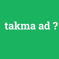 takma ad