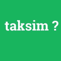 taksim