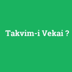 Takvim-i Vekai
