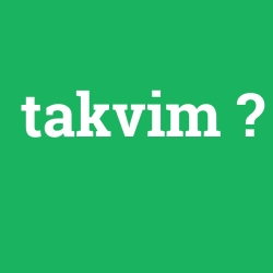 takvim