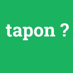 tapon foto galeri