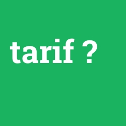 tarif