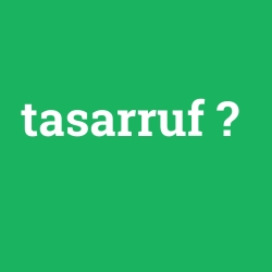 tasarruf