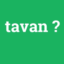 tavan