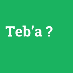 Teb’a foto galeri
