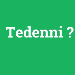 Tedenni