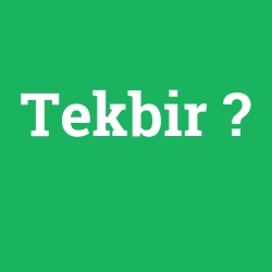 Tekbir