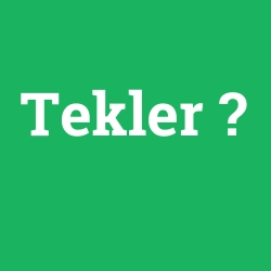 Tekler