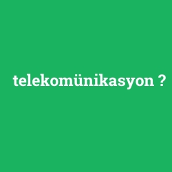 telekomünikasyon