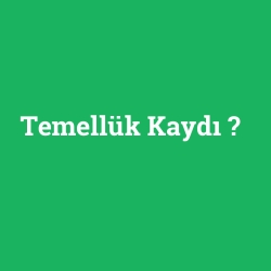 Temellük Kaydı foto galeri