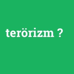 terörizm
