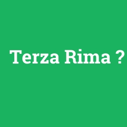 Terza Rima