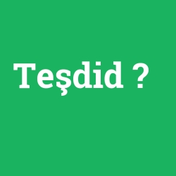Teşdid