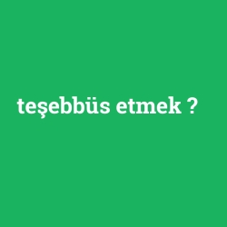 teşebbüs etmek