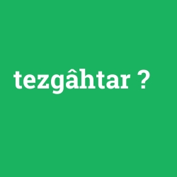 tezgâhtar
