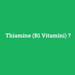 Thiamine (B1 Vitamini) foto galeri