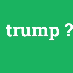 trump, trump nedir ,trump ne demek