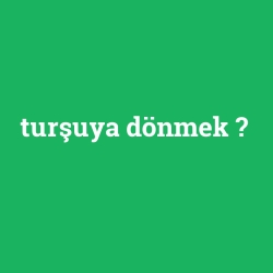 turşuya dönmek