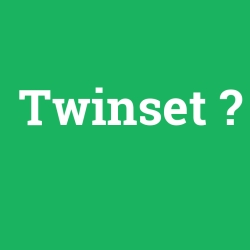 Twinset foto galeri
