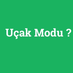 Uçak Modu