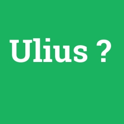 Ulius foto galeri