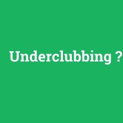 Underclubbing foto galeri